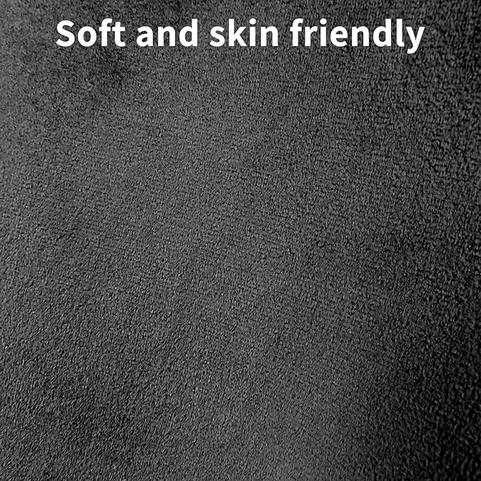 Car Driver Side Seat Cushion,Winter Universal Full Back Seat Cover for Car,Easy to Install(1 Pcs,Black Suede)