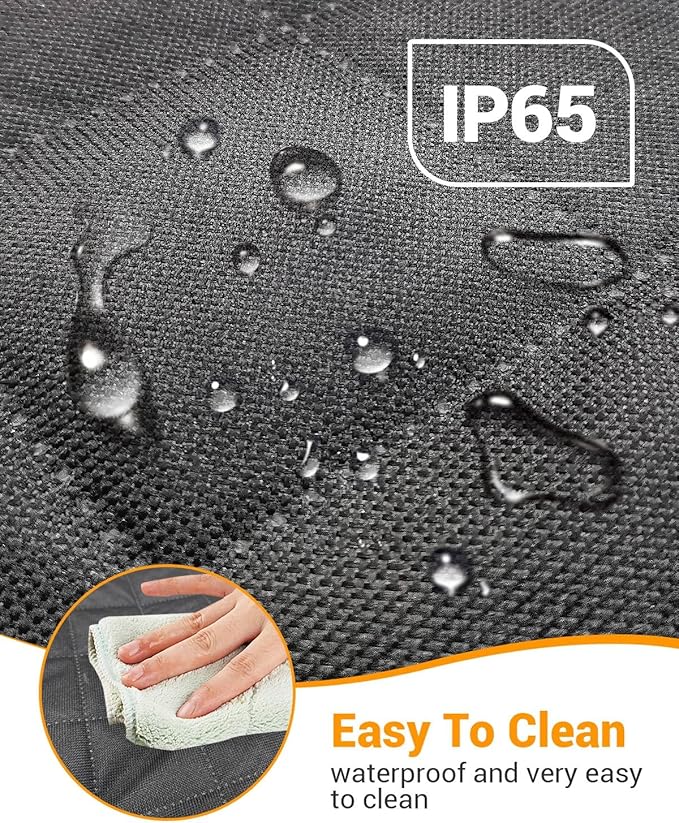 Victoper Dog Car Seat Cover, Heavy Durable Dog Seat Cover for Back Seat, 100% Waterproof Scratch Proof Nonslip Dog Hammock for Car with Side Flap, Pet Back Seat Covers Large 60" W x 64" L