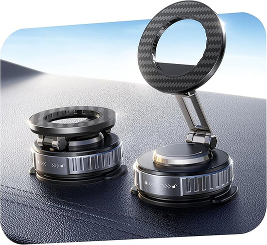 2026 Upgraded Car Phone Holder for Magsafe [108LBS Strongest Suction] 360° Adjustable Vacuum Magnetic Phone Holders, Cell Phone car Mount for iPhone 17 Pro Max 16 15 14 13 12 Air Plus