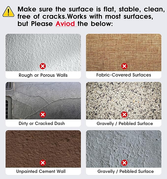 2026 Upgraded Suction Cup Phone Mount Nano Gel 360° Vacuum Magnetic Car Phone Holders for Your Car 110LBS Reinforced Mount for MagSafe Gym/Mirror for iPhone & Android